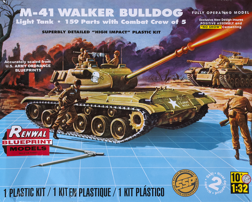 M-41 Walker Bulldog light tank with combat crew
