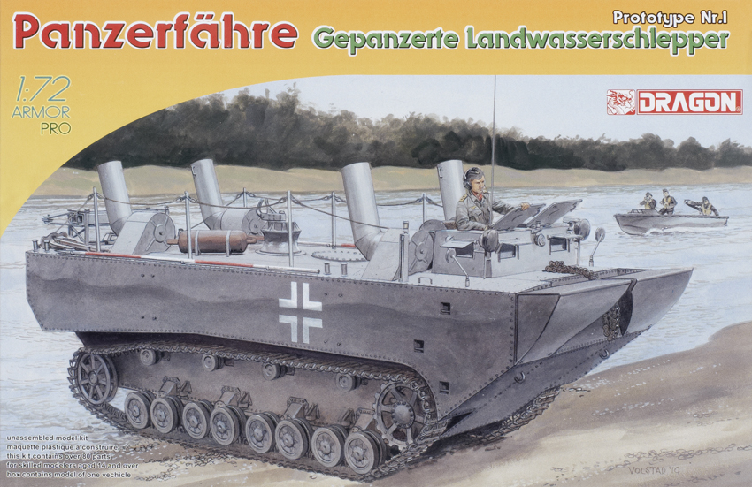 Panzerfähre Cepanzerte Landwasserschlepper
