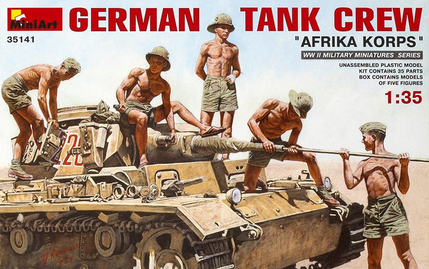 German tank crew “Afrika Korps”