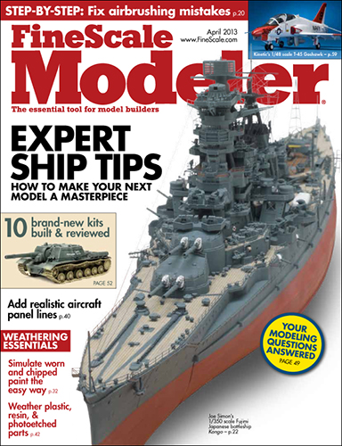 FineScale Modeler April 2013 issue preview