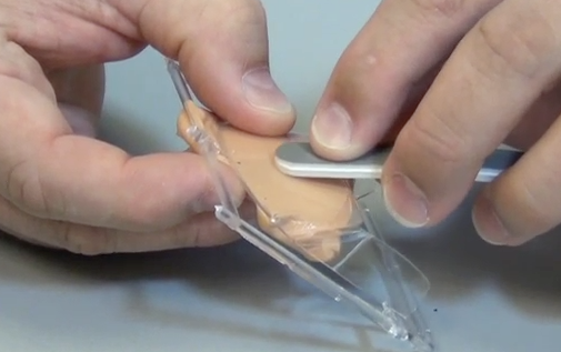 Removing scratches from clear parts