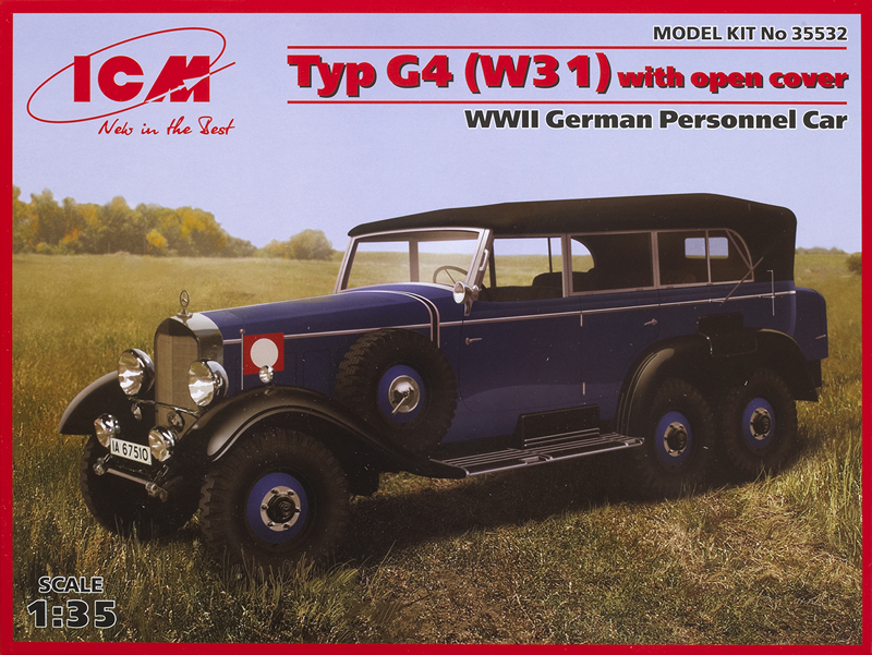 Type G4 (W31) with open cover (German personnel car)