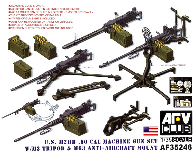 US M2HB 50 cal. machine gun set
