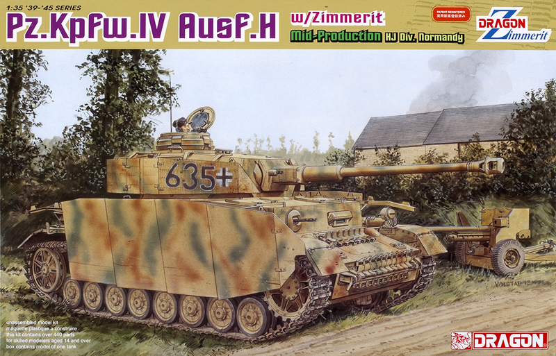 PzKpfw.IV Ausf.H with Zimmerit mid-production HJ Div. Normandy