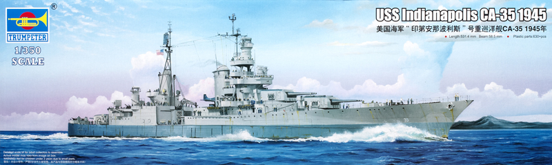 USS Indianapolis CA-35 Cruiser 1945