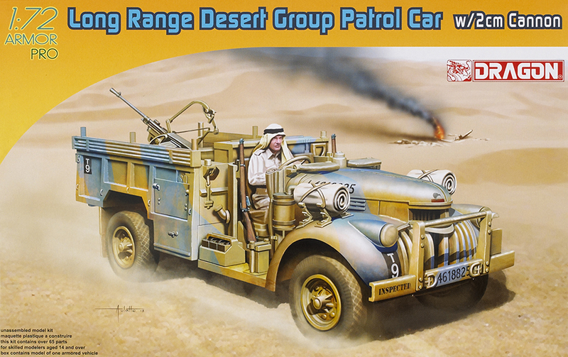 Long range desert group patrol car with 2cm cannon