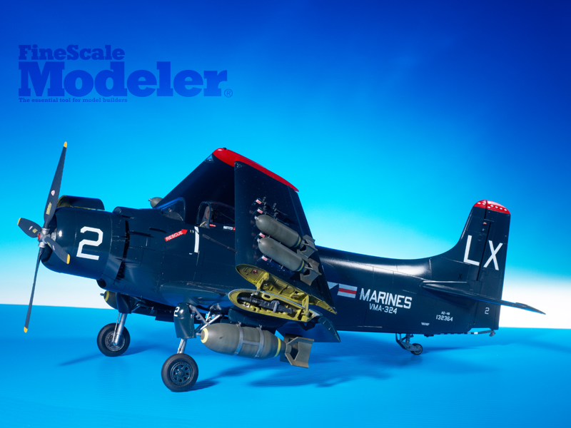 Trumpeter 1/32 scale Skyraider desktop wallpaper
