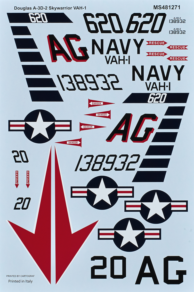 A-3D-2 Skywarrior VAH-1 “Smokin” Tigers