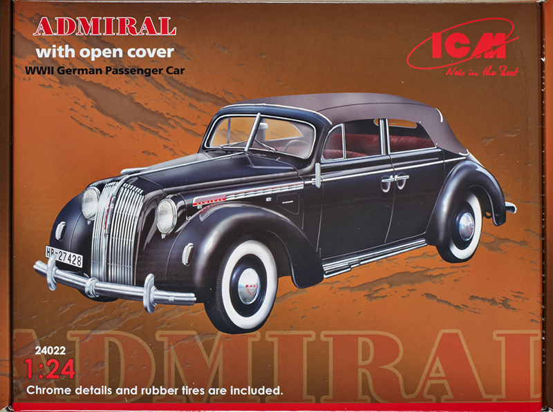 Admiral with open cover WWII German passenger car