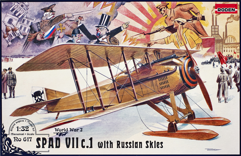 SPAD VII c.1 with Russian Skies