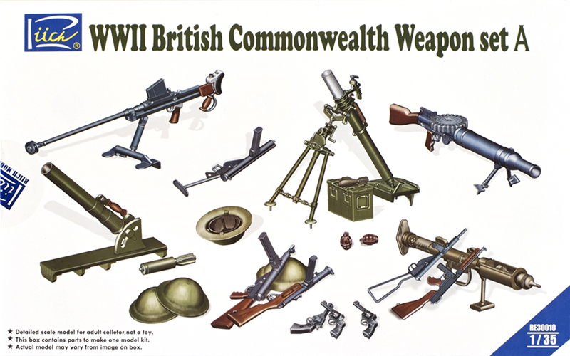 WWII British Commonwealth Weapon set A