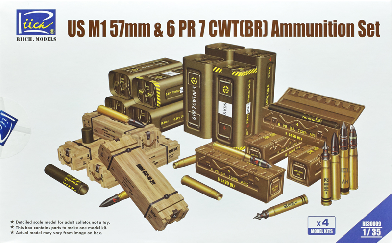 US M1 57mm & 6 PR 7 CWT(BR) ammunition set