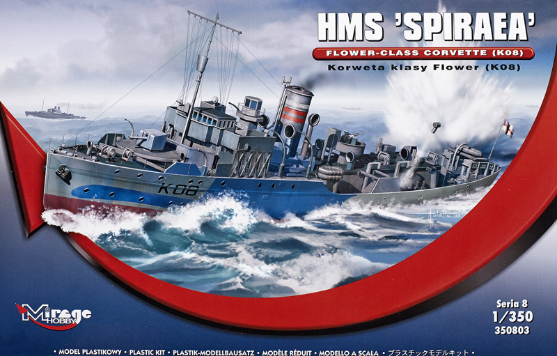 HMS Spiraea Flower Class Corvette K08 WWII escort warship