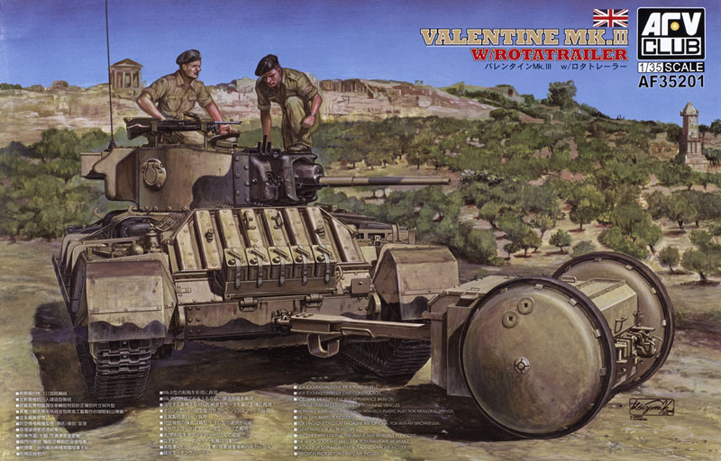 Valentine Mk.III with rotatrailer