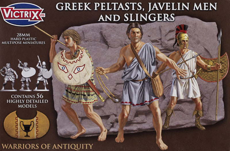 Greek peltasts, javelin men and slingers