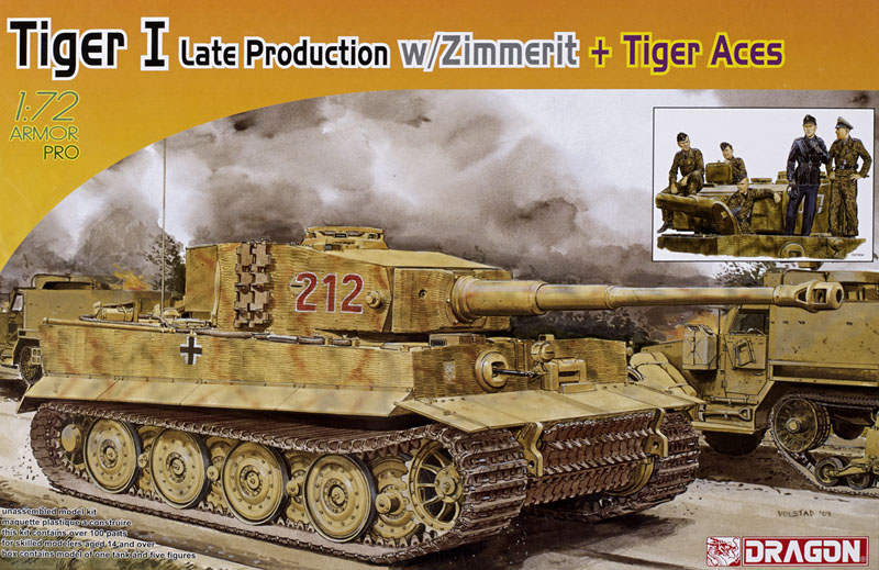 Tiger I late production with Zimmerit plus Tiger Aces