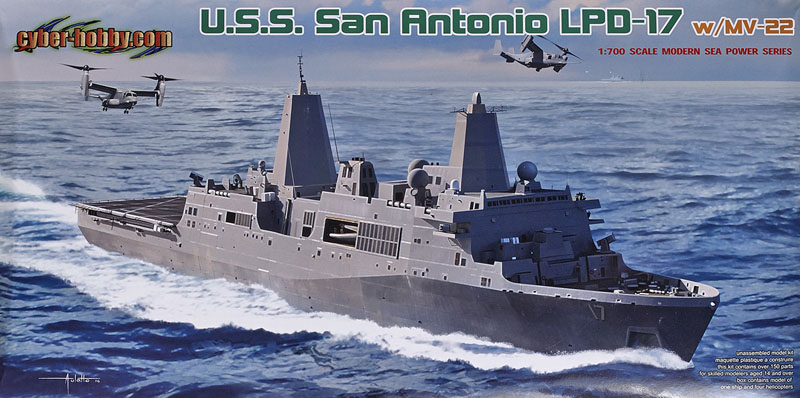 USS San Antonio LPD-17 with MV-22
