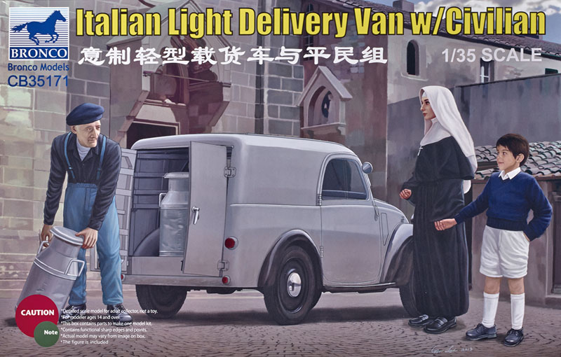 Italian light delivery van with civilian