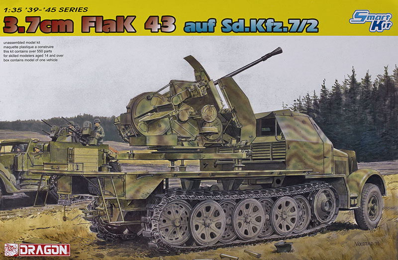 3.7cm Flak 43 auf. SdKfz.7/2