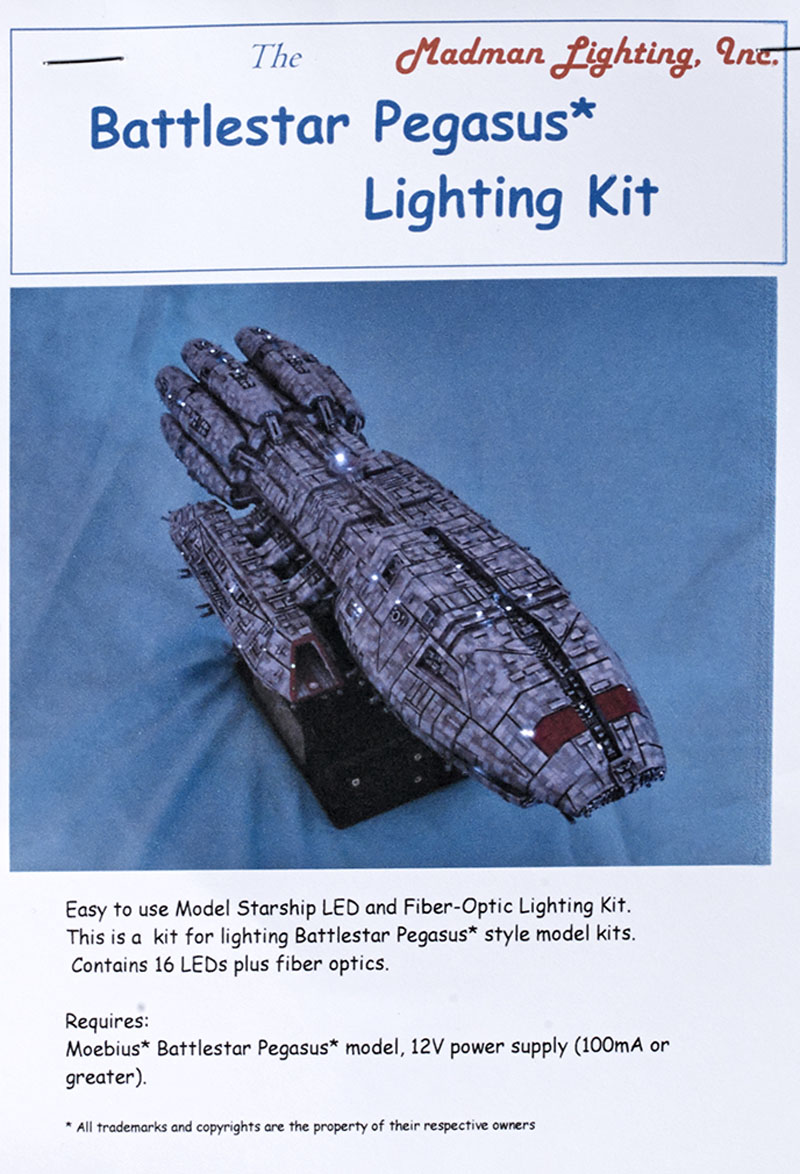 Battlestar Pegasus lighting kit