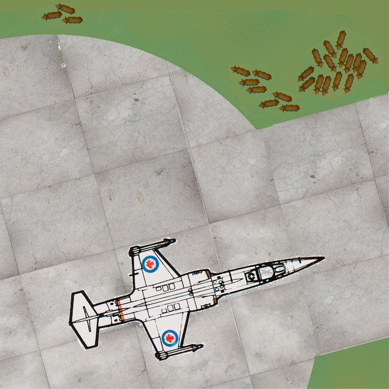 Starfighters in France: A diorama for a CF-104