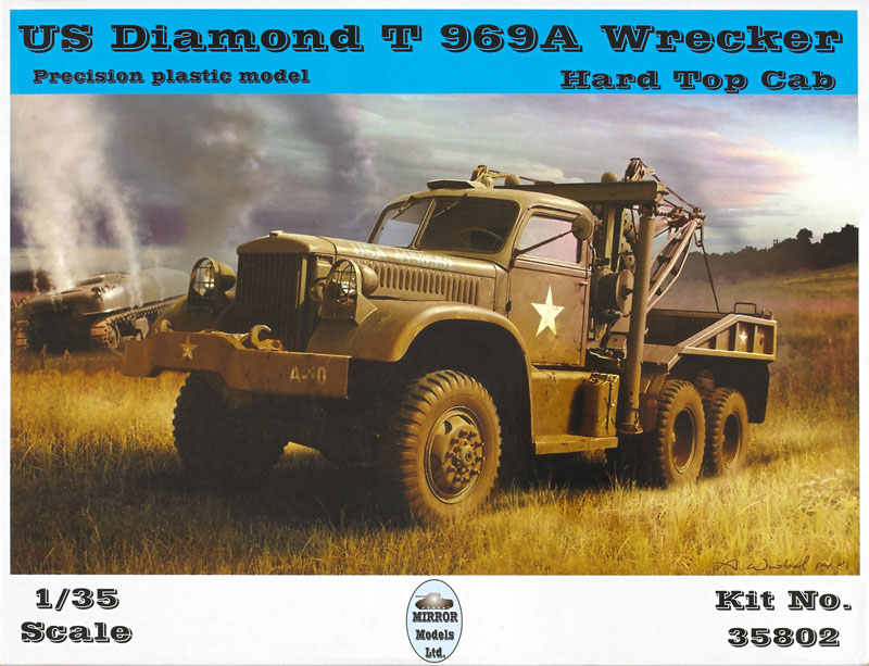 US Diamond T 969A Wrecker hard top cab