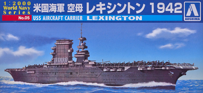 USS Aircraft Carrier Lexington 1942