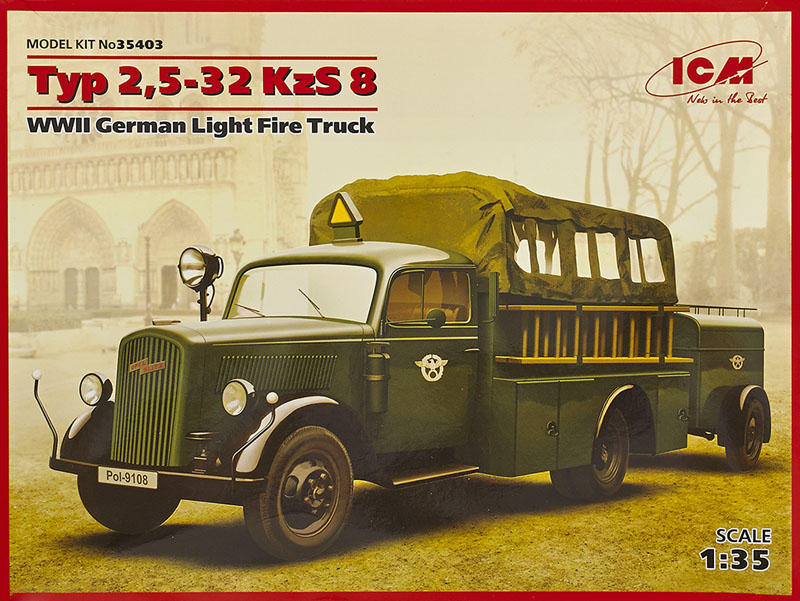 Typ 2, 5-32 KzS8 WWII German light fire truck