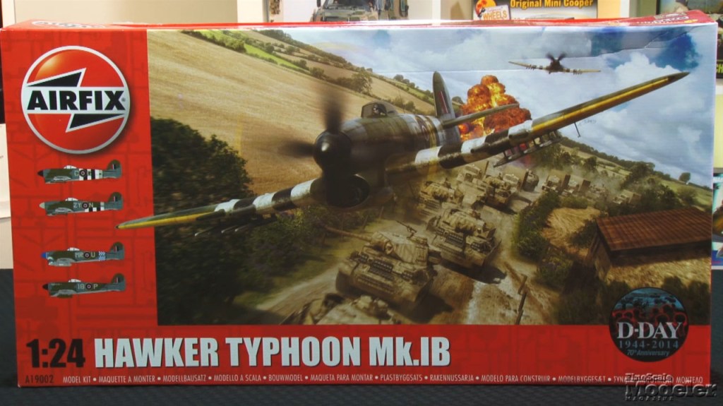 Airfix Hawker Typhoon, Trumpeter Tesarevich, Xact Tiger, helmets from Fox-2, and Polar Lights Star Trek USS Reliant