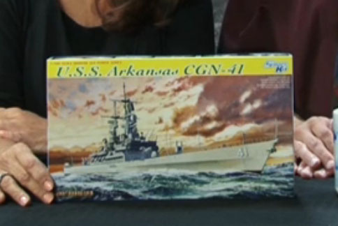 Cyber-hobby USS Arkansas, Bronco Topolino, Special Hobby Fairey Firefly, and Moebius Models Dark Knight trilogy Tumbler
