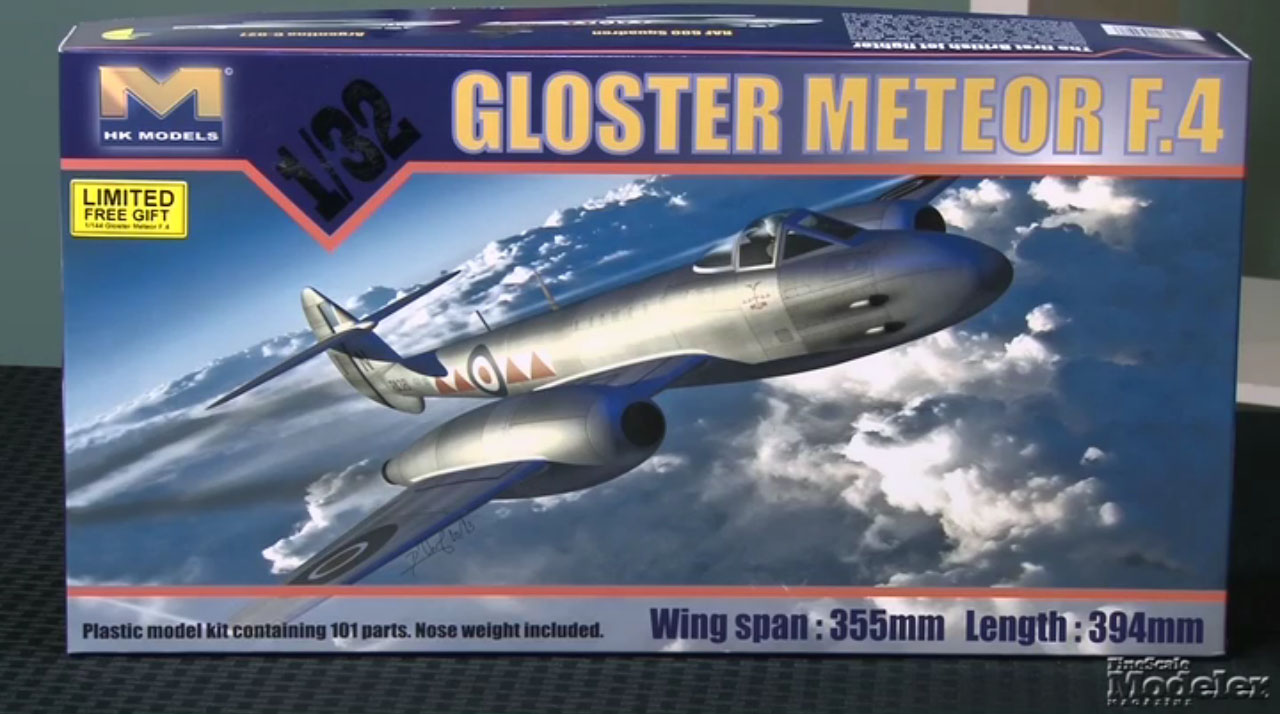 HK Models Gloster Meteor F.4, Merit International Osa-class missile boat, Takom Leopard C2 tank with MEXAS, Revell Stearman PT-17, and AFV Club M24 Chaffee