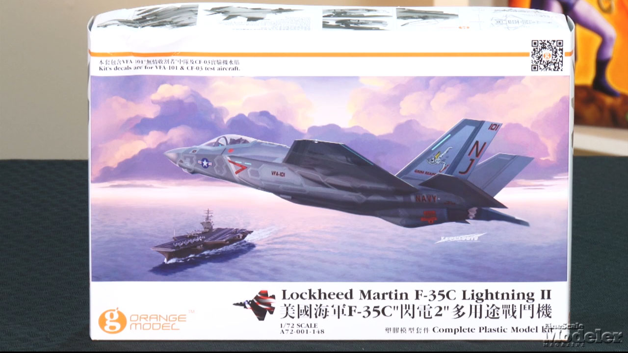 Orange Model F-35C, Tamiya F-16CJ Block 50, IBG Diamond T 972 dump truck, and Fujimi Akagi aircraft carrier and Yamato battleship kits