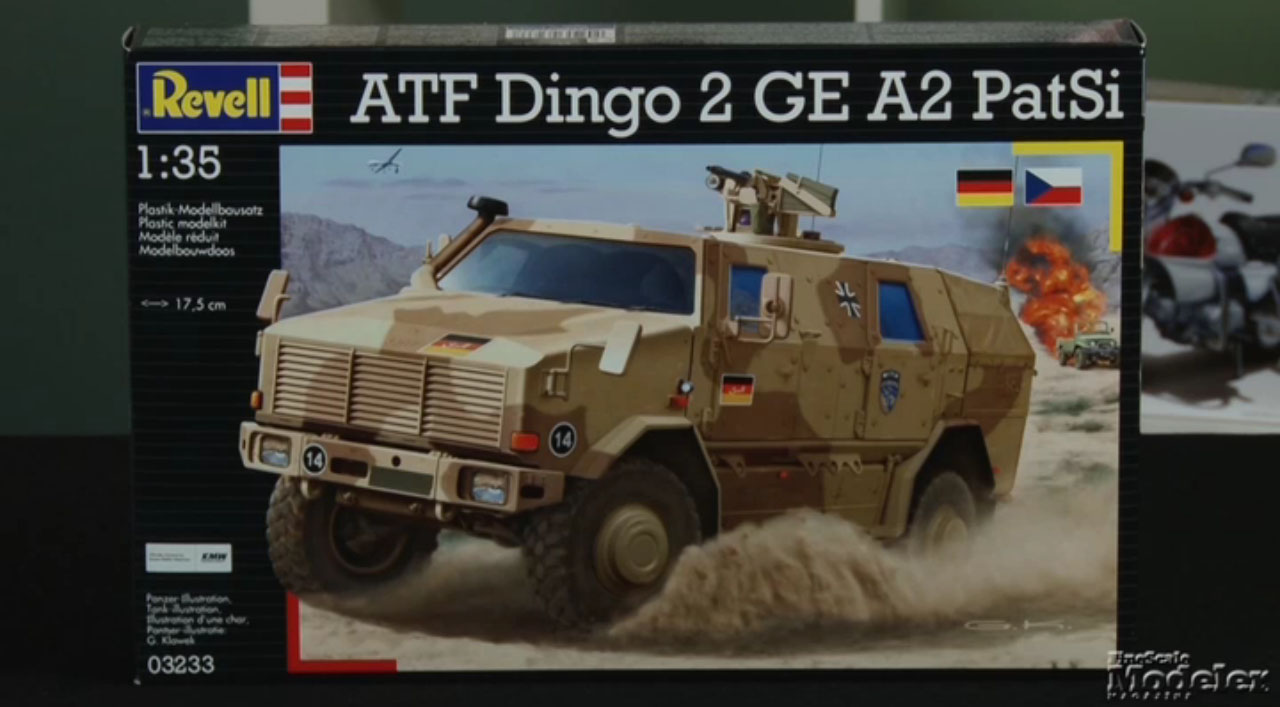 Revell Germany Dingo 2A2, Kinetic F-21A Lion (Kfir), Bronco Italian CV3/33 tankette, Kalmbach Publishing “Building Dioramas”, Mr. Black Publications “Scale Model Handbook: Modelling Dioramas 1”, and decals from Caracal Models, Xtradecal, and Maestro Decals