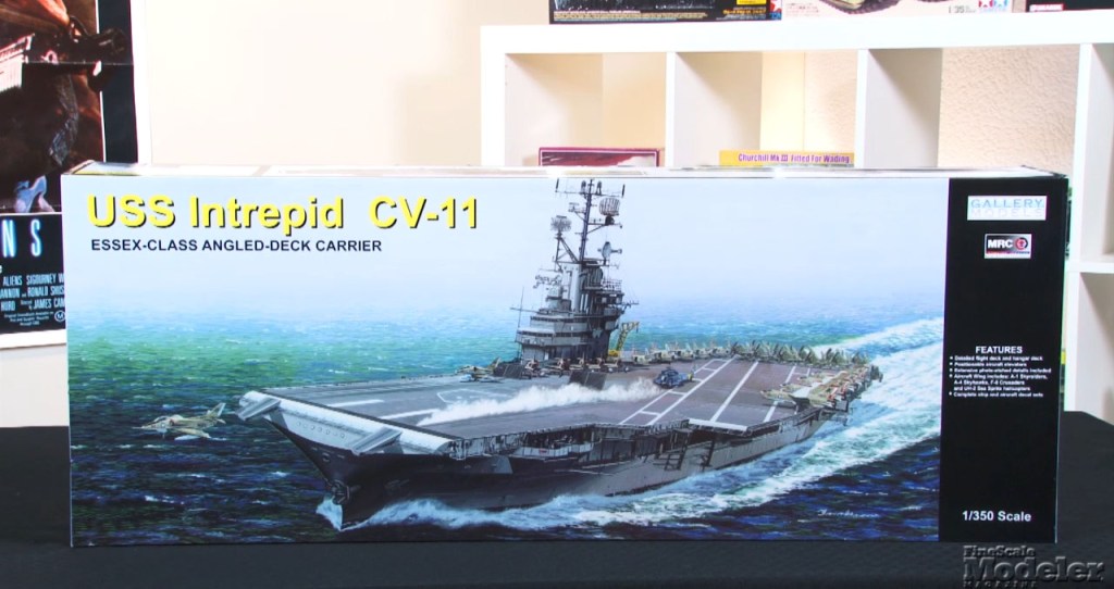 Gallery USS Intrepid, Academy/MRC MH-60S helicopter, Trumpeter GAZ-66 light truck, decals from Bombshell, Furball, and Vagabond, and tools from Xuron
