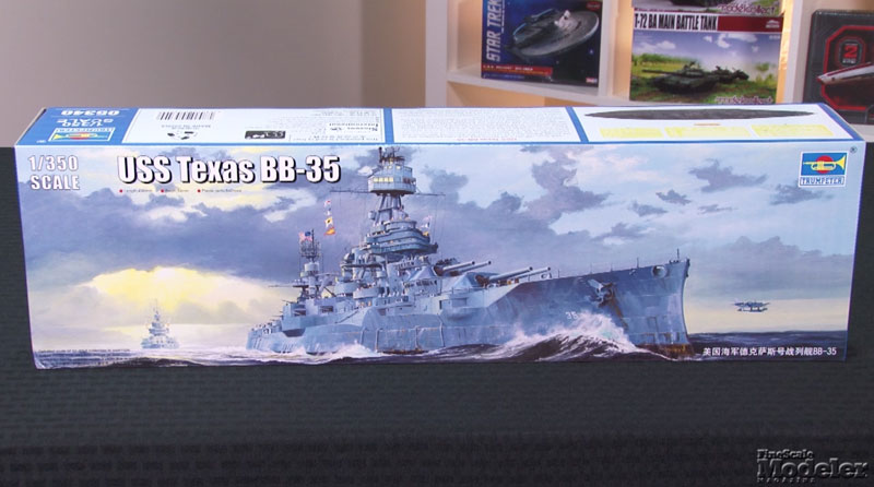 Trumpeter USS Texas, Hasegawa Ki 61 with Type 95 sedan, Roden Bristol Britannia, and Polar Lights Romulan Bird-of-Prey