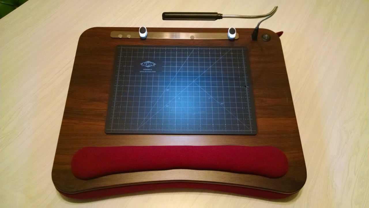 A portable workbench makes for a nice change