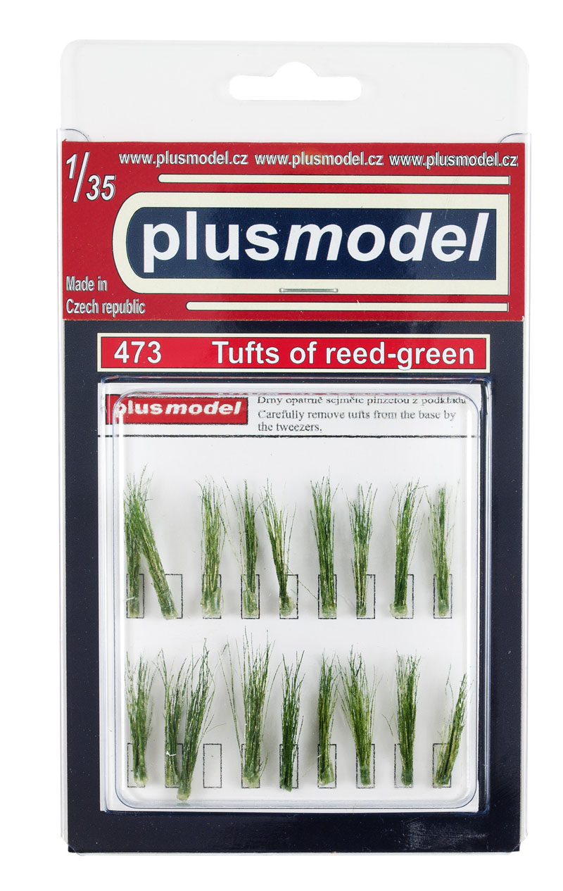 Tufts of reed – green