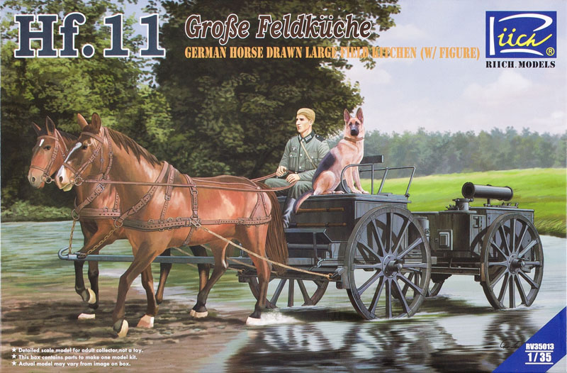 Hf. 11 Grofse Feldküche – German horse drawn large field kitchen with figure