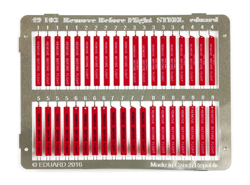 Remove Before Flight Steel