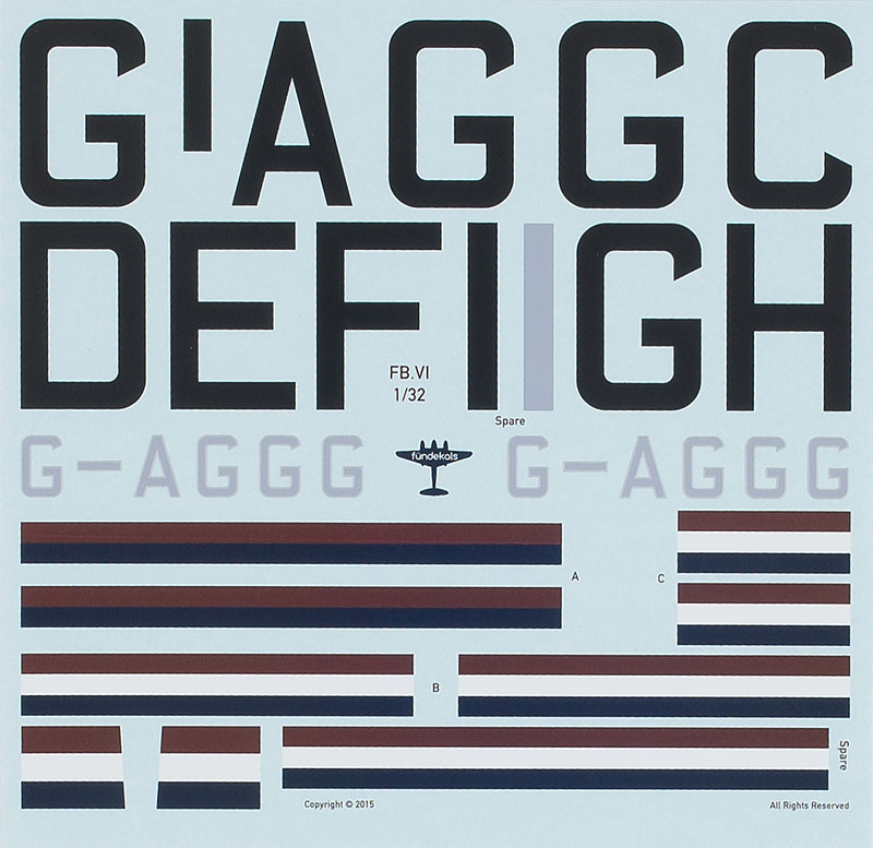 British Overseas Airways Corporation Mosquito FB VI G-AGGC to G-AGGH Leuchars, Scotland May 1943-May 1945