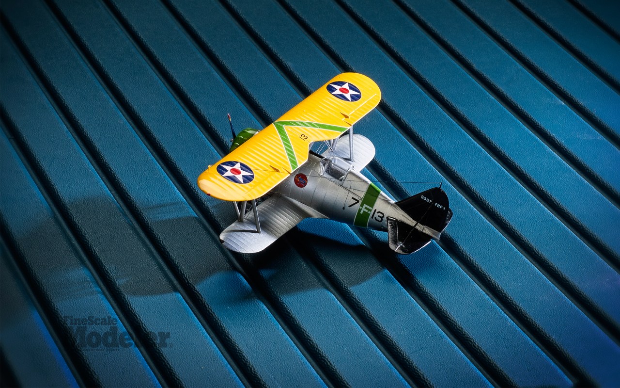 Free Wallpaper: Attack Squadron F2F-1 biplane