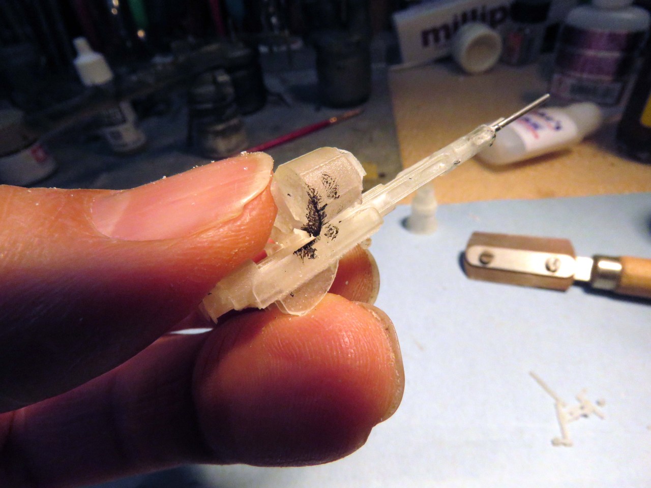 Easily clean up a 3-D part