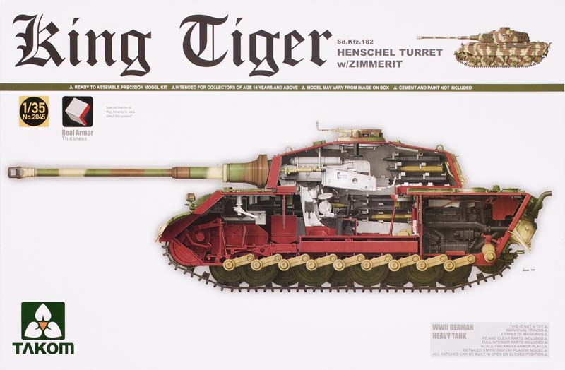 King Tiger SdKfz.182 Henschel turret with Zimmerit