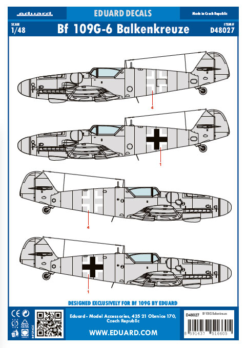 Bf 109G Balkenkreuze