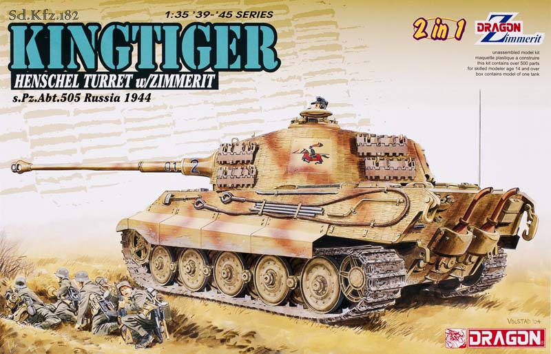 SdKfz. 182 Kingtiger porsche turret with Ziimmerit 2 n’ 1