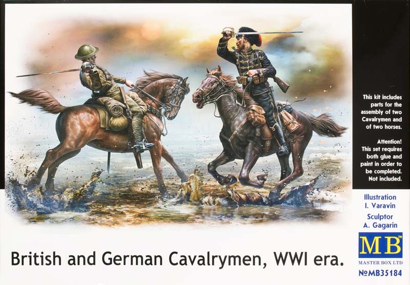 British and German Cavalrymen WWI