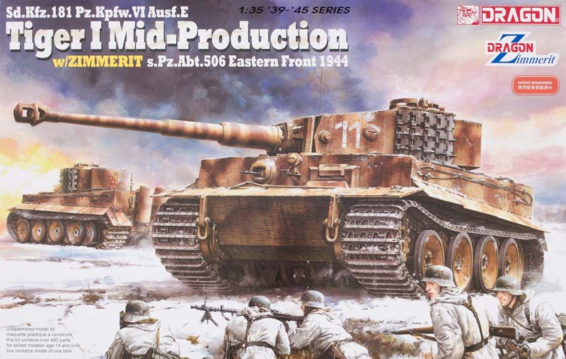 Tiger I mid-production with Zimmerit