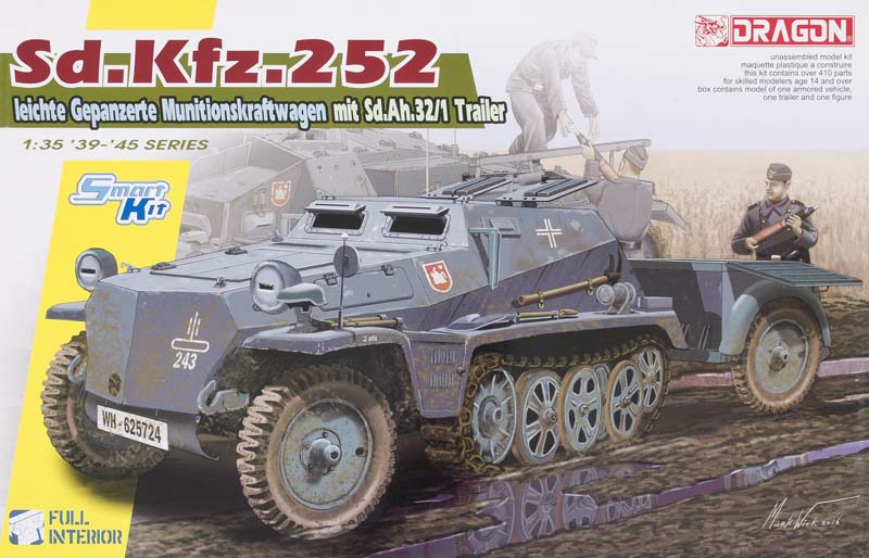 Sd.Kfz.252 leichte Gepanzerte Munitionskraftwagen mit Sd.Ah.32/1 trailer