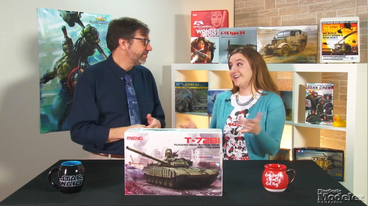 Meng T-72B-1, Revell Shackleton, Moebius Discovery, HobbyBoss LKW truck, Wingnut Wings Dolphin