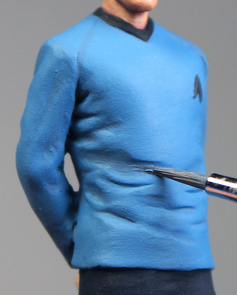 Painting Spock’s uniform